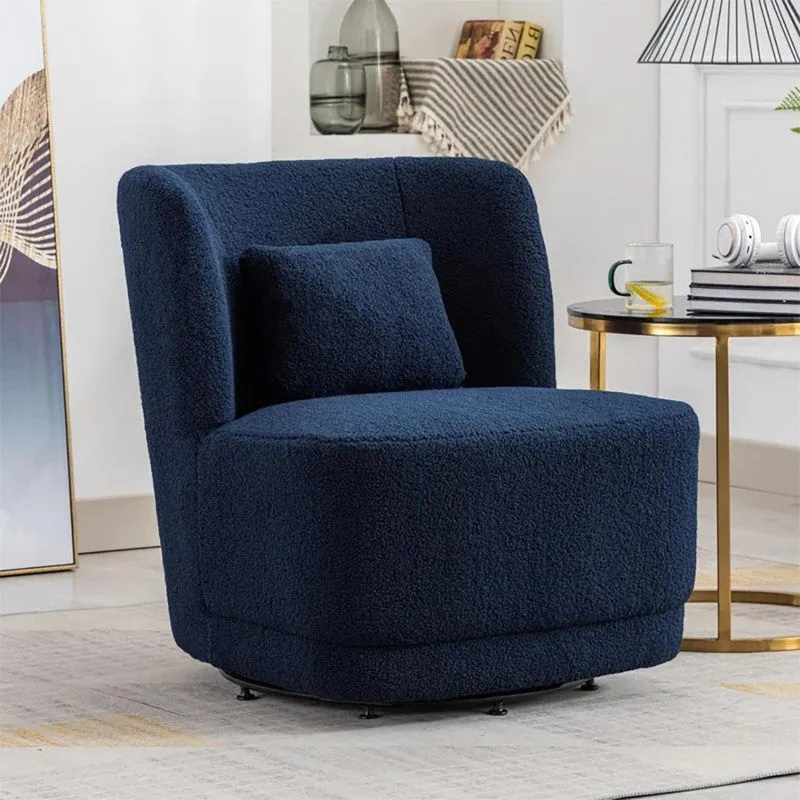 Urbano Neem Wood Accent Chair - Blue media 3