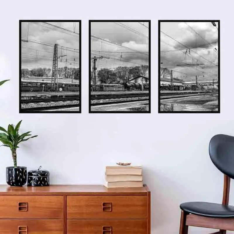 Lifelines Canvas Wall Art - Set Of Three media 1