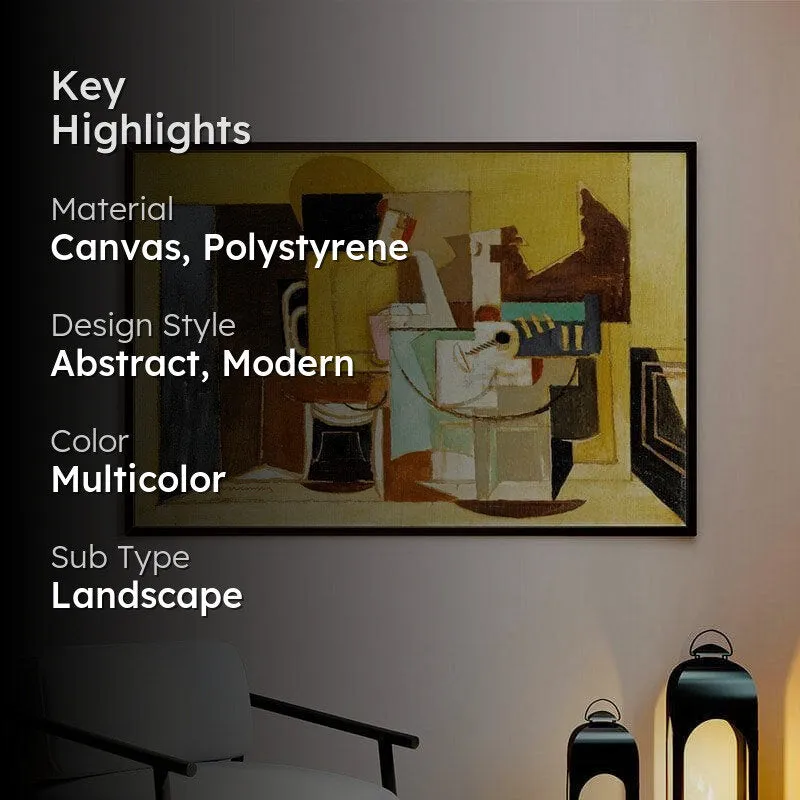 Table Canvas Painting - Black Frame media 2