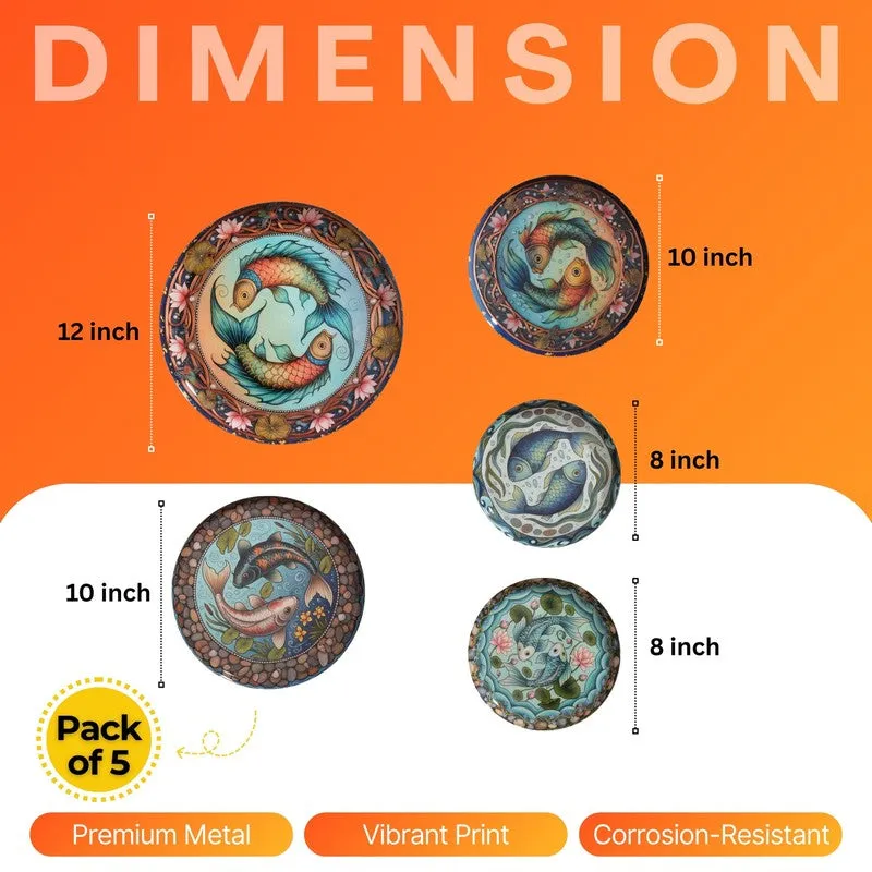 Azure Coastline Wall Plates - Set of Five media 12