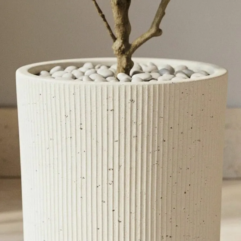 Velora Floor Planter - Off White media 7
