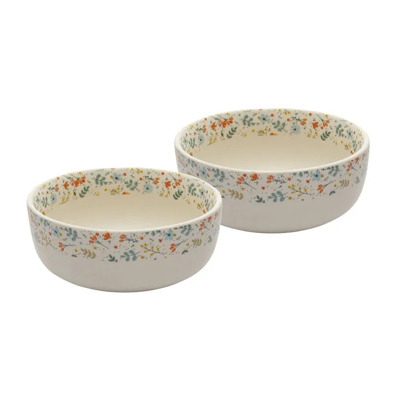Florona Multicolor Stoneware Serving Bowls - Set Of Two media 4