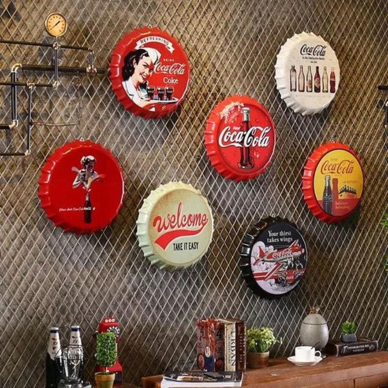 No Smoking Bottle Cap Metal Wall Accent media 4