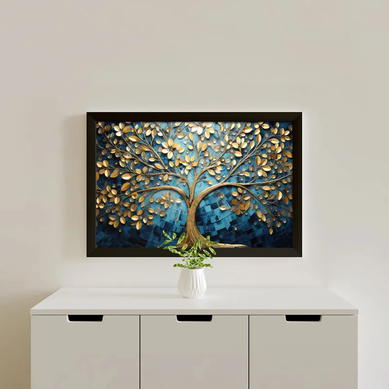 Gilded Branch Wall Painting media 1