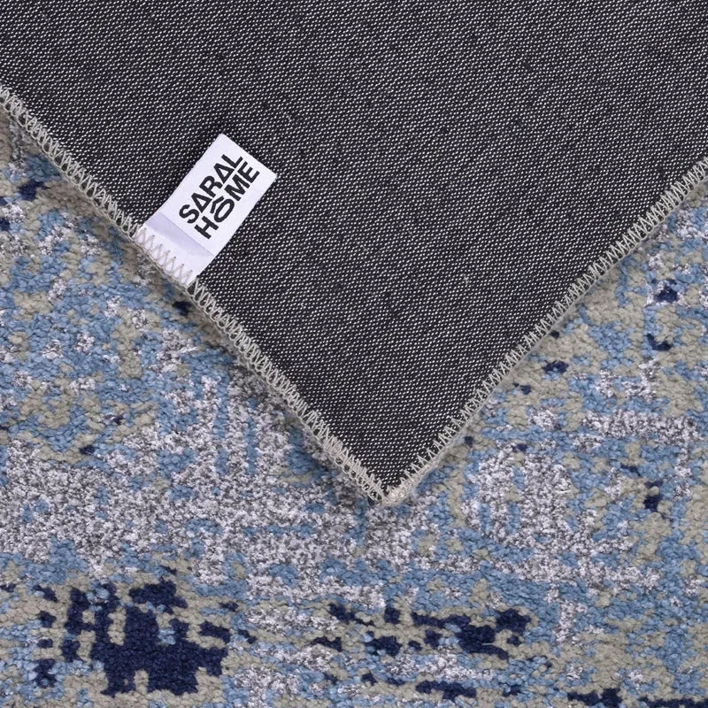 Anira Soft Pile Anti-Skid Carpet - Blue - 4