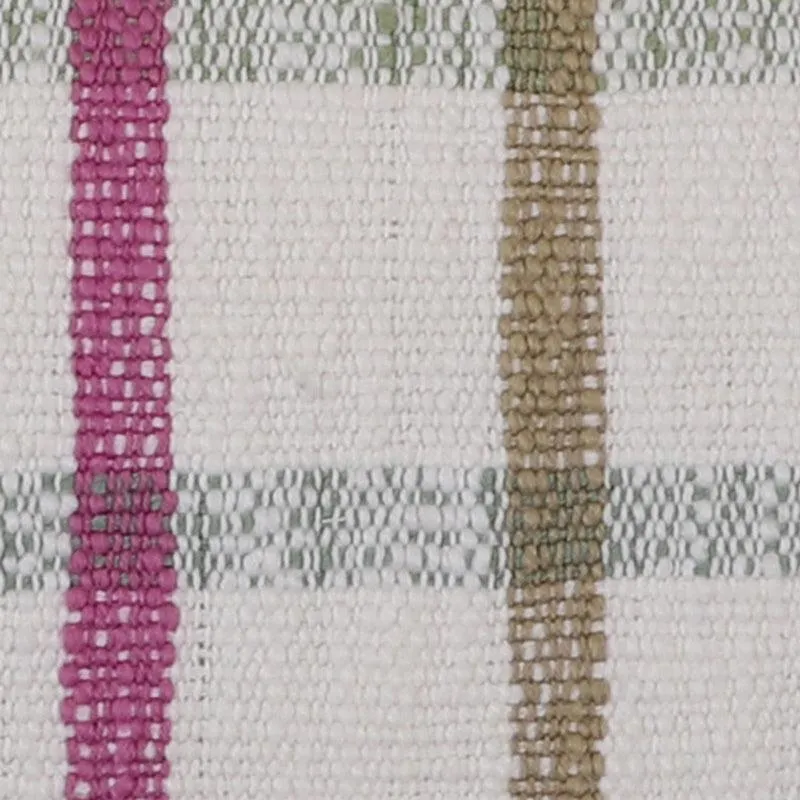 Subtle Squares Checked Cotton Cushion Cover - Set Of Two media 4