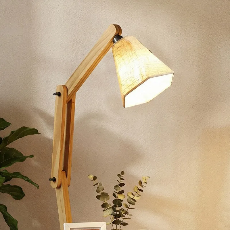 Fontaine Shelf Wooden Floor Lamp With Jute Shade media 4