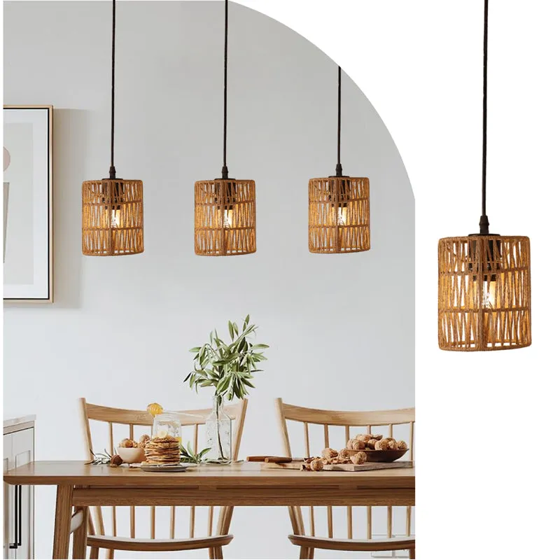 LumeRay HandWoven Rattan Ceiling Lamp media 8