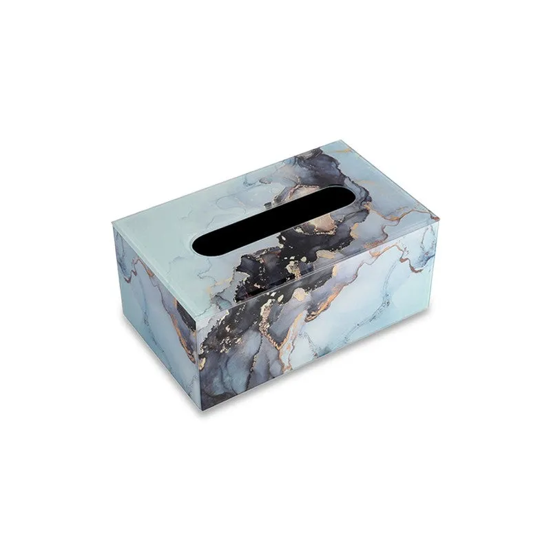 AarviDecor OpalRidge Glass Tissue Holder media 3