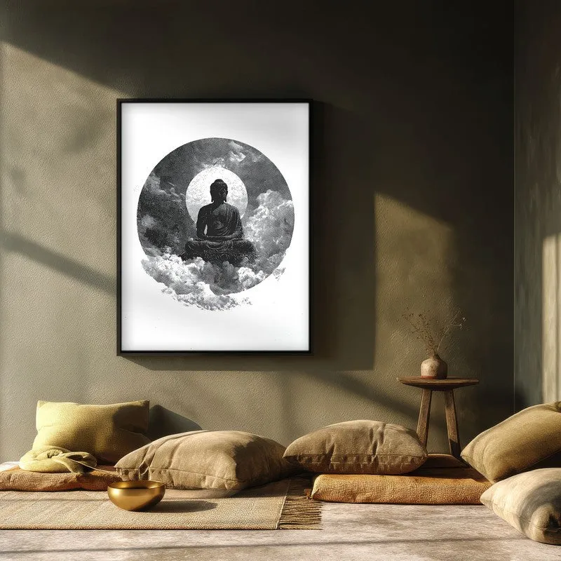 Buddha Zen Art Wall Painting With Black Frame media 3