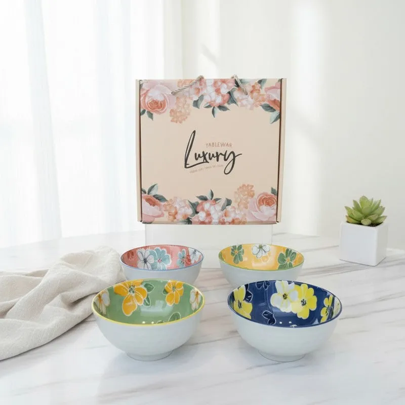 Aura Serve Ceramic Serving Bowls (400 mL Each) - Set Of Four media 6