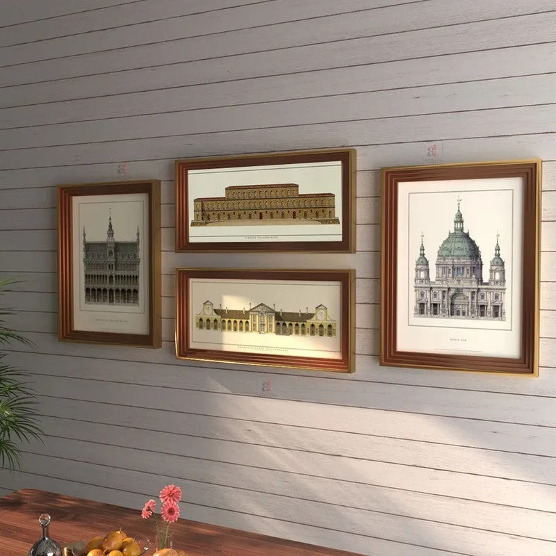Vintage Artchitecture Wall Art - Set Of Four media 5