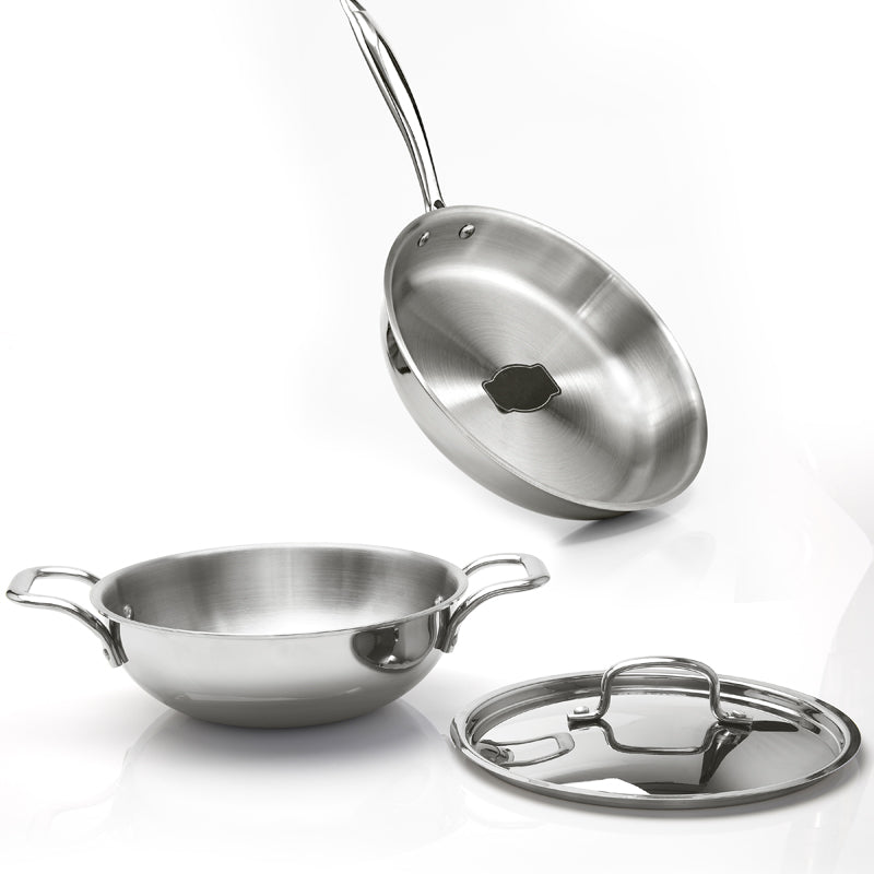 Zoraware Kadhai 2500 ML With Frying Pan & Lid (24 cm) media 4