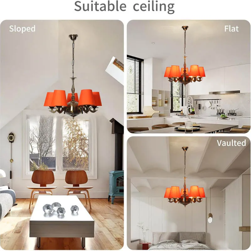 Diavolo Conical Golden Antique Ceiling Lamp media 5