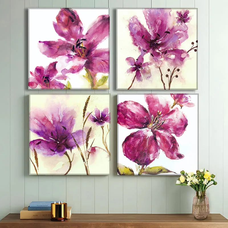 Orchid Charm Wall Art - Set Of Four media 1