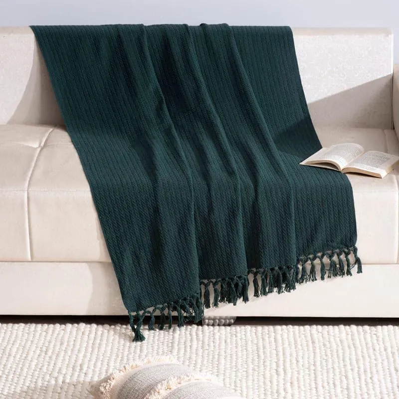 Zody Woven Throw - Dark green media 1