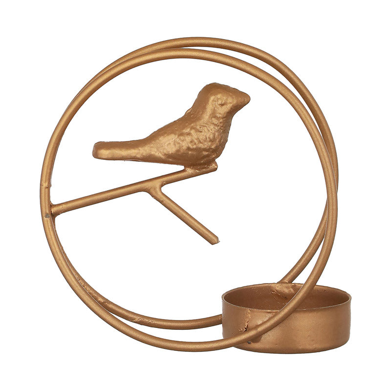 Alaiza Chirp Tealight Candle Holder (Gold) - Set of Four media 3