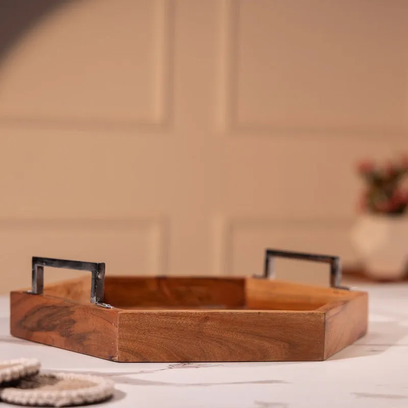 ChefServe Wood Serving Tray - Brown media 5
