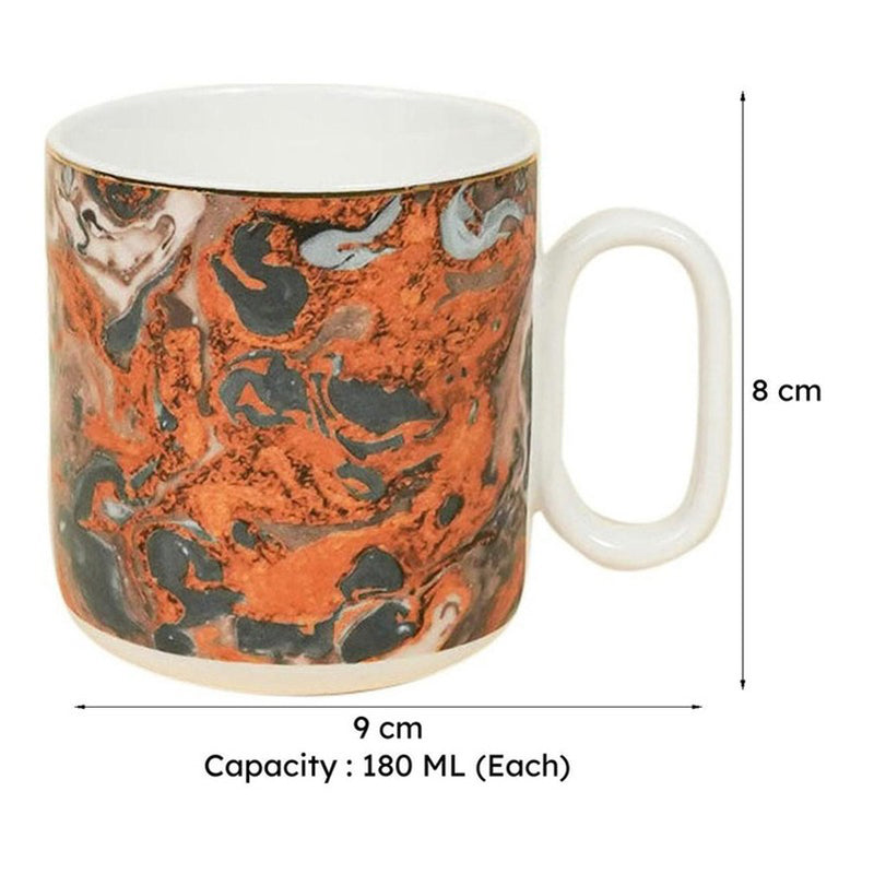 Futura Porcelain Tea Cup (180 mL Each) -  Set of Six media 7