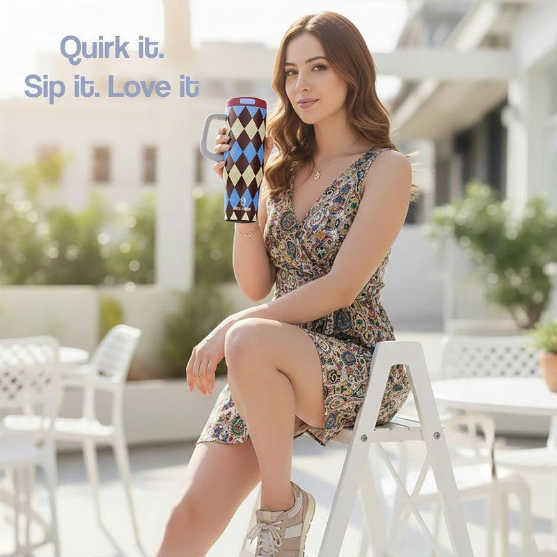 Argyle Luxe Stainless Steel Tumbler - 1200 ML media 11