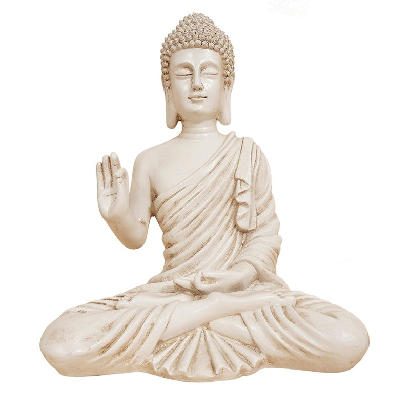 Peaceful Meditating Resin Buddha Idol media 3