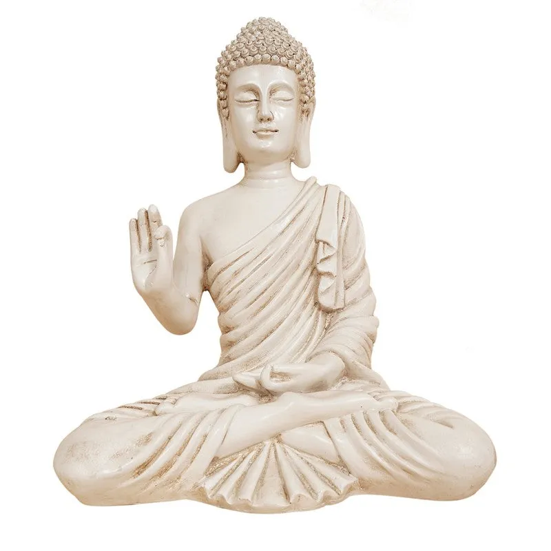 Peaceful Meditating Resin Buddha Idol media 3