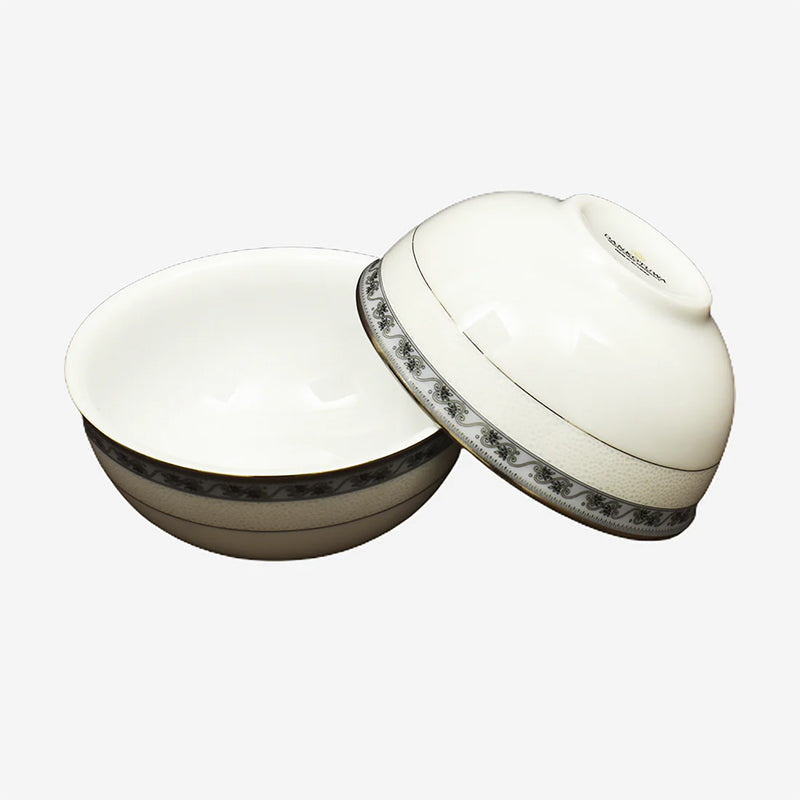 Mariella 24k Gold Brushed Porcelain Dinner Set - 21 Piece Set media 5