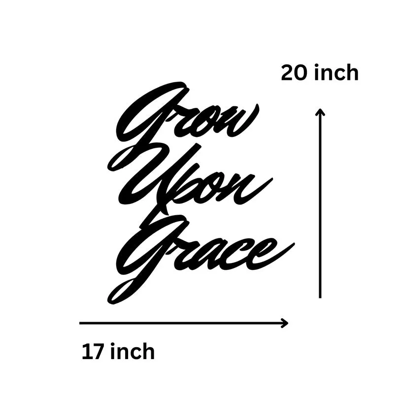 Grow Grace Iron Wall Accent media 5