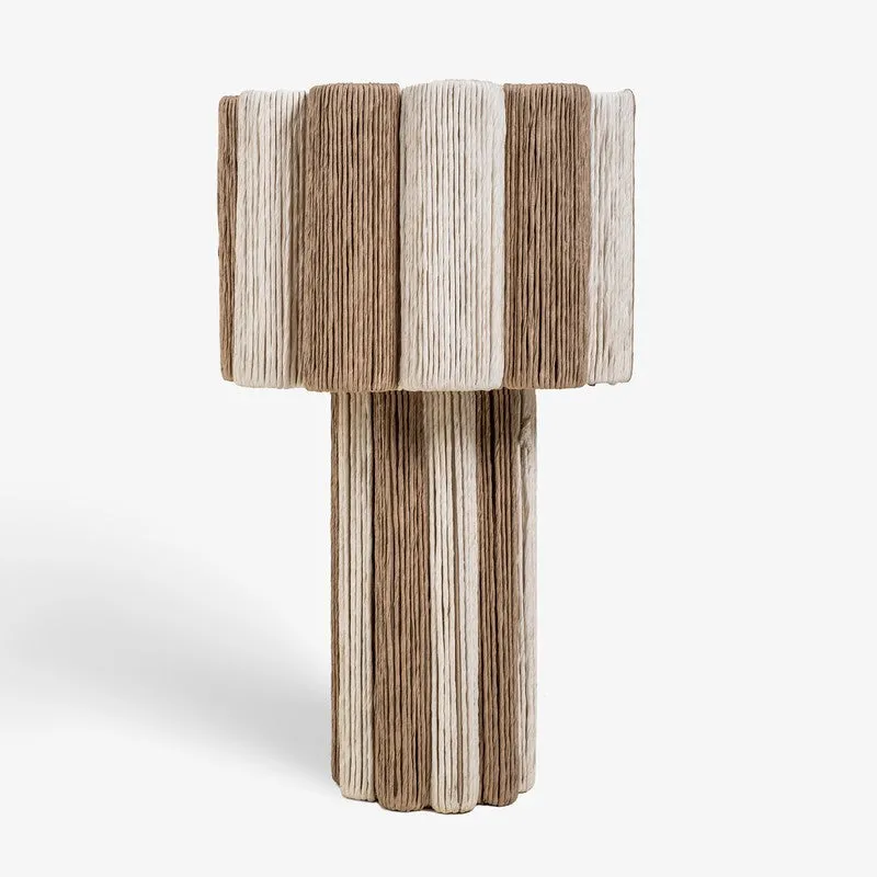 Orange Tree Kenji Mild Steel Table Lamp - Brown,Beige media 4