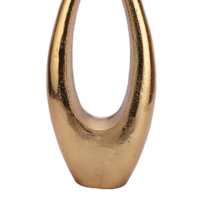 Azra Aluminium Vase - Gold media 5