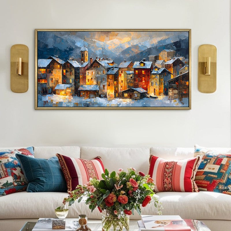 Windowglow Canvas Wall Painting With Frame