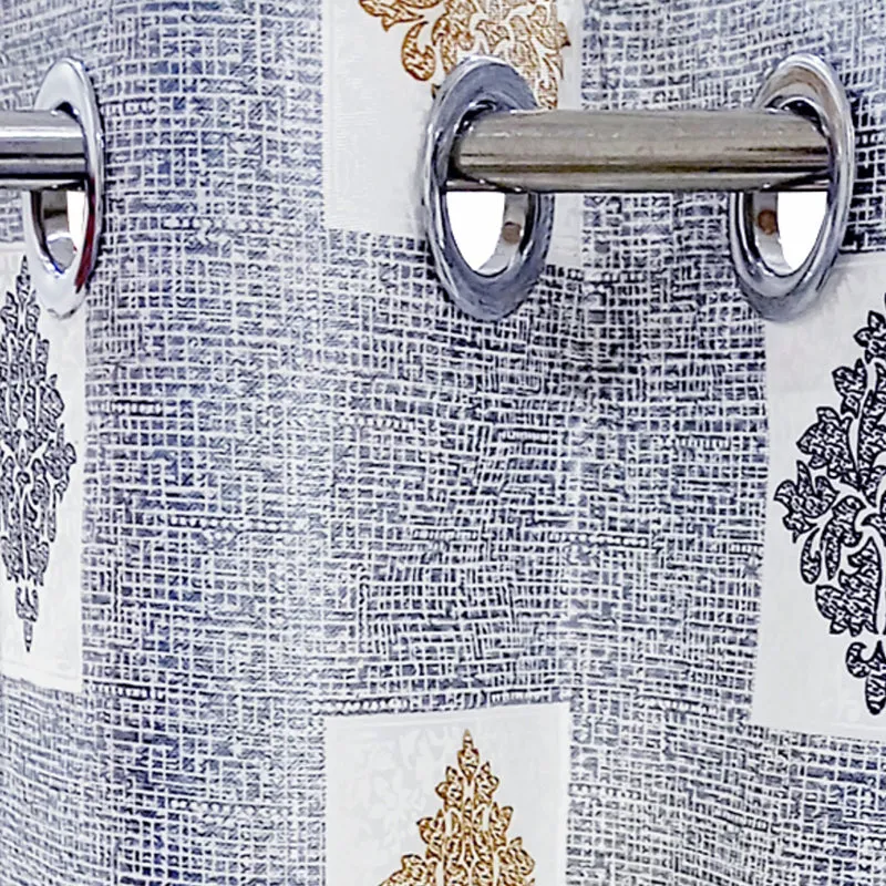 Reynard Geometric Artificial Silk Curtain media 4