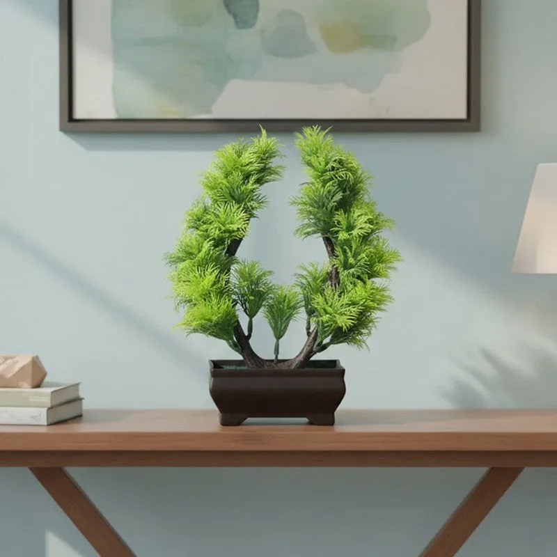 Vibora Bonsai Artificial Plant With Plastic Pot - 0.8 Feet media 6