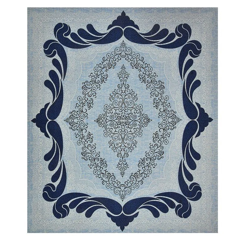 Aarna Artistry Ethnic Cotton Bedsheet (Blue) - 150 TC media 6