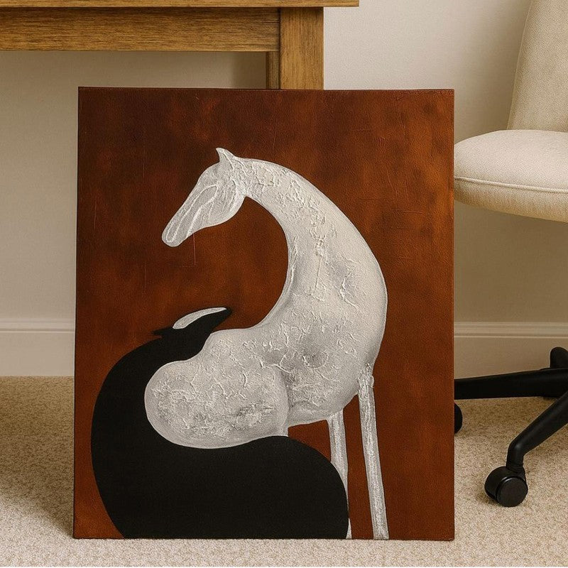 Silent Sands Handmade Canvas Wall Painting media 3