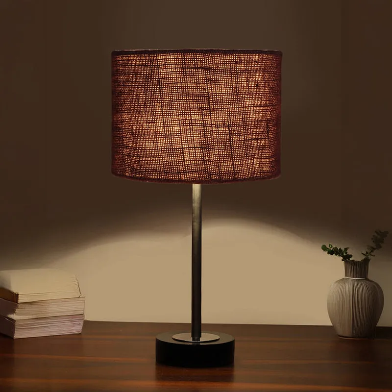 Sienna I Rodin Wooden Table Lamp - Brown,Silver,Black media 1