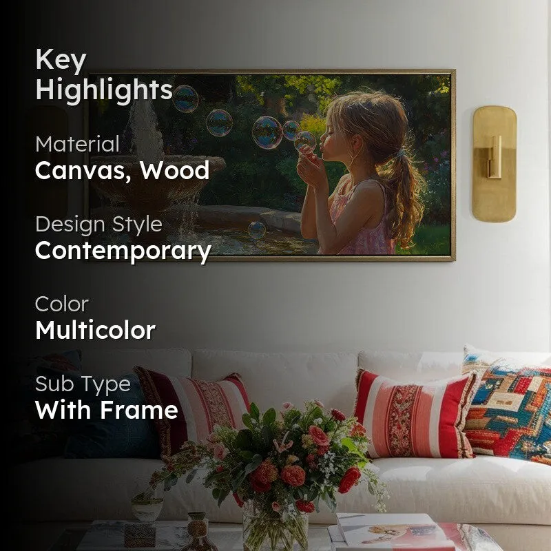 Innocence Canvas Wall Painting With Frame media 2