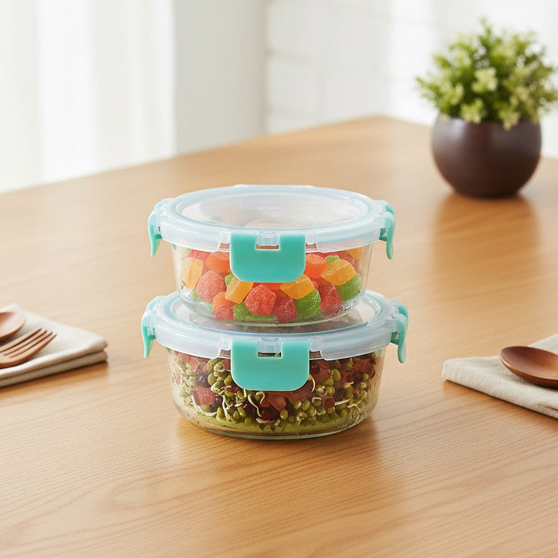 Gobzo Leak Proof Glass Lunch Box - Set Of Two media 3