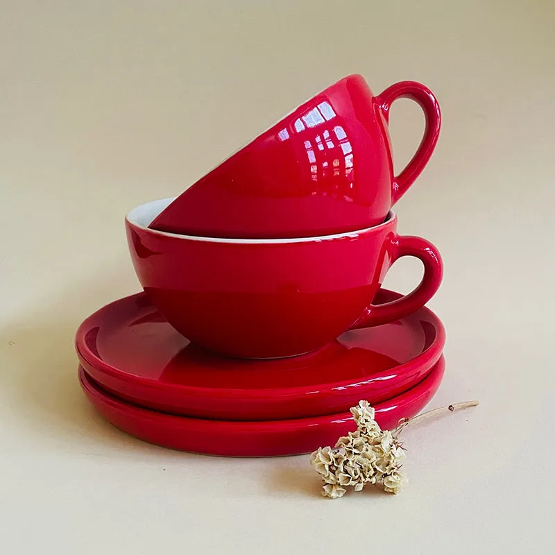 Elegant Red Cup & Saucer - 240 mL media 3