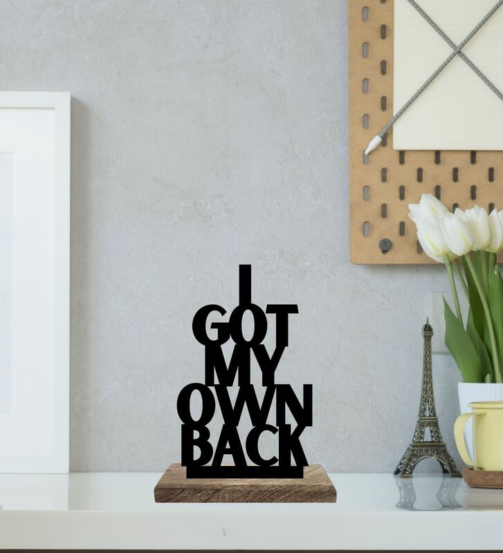 Fit & Independent Typography Showpiece - Set Of Two media 3
