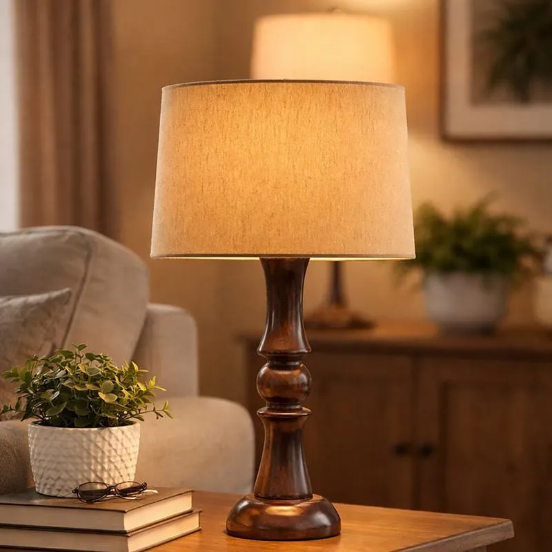 PureRadiance Wooden Table Lamp media 3