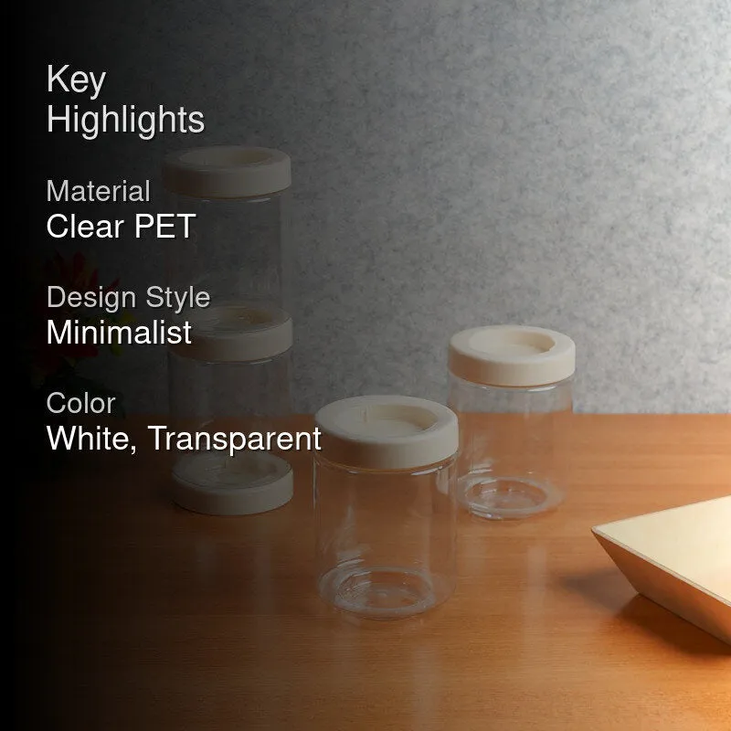 PureSeal White Clear PET Container (750 mL Each) - Set Of Four media 2