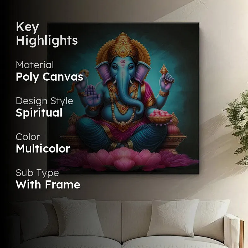 Mooshika Vahana Wall Painting media 2