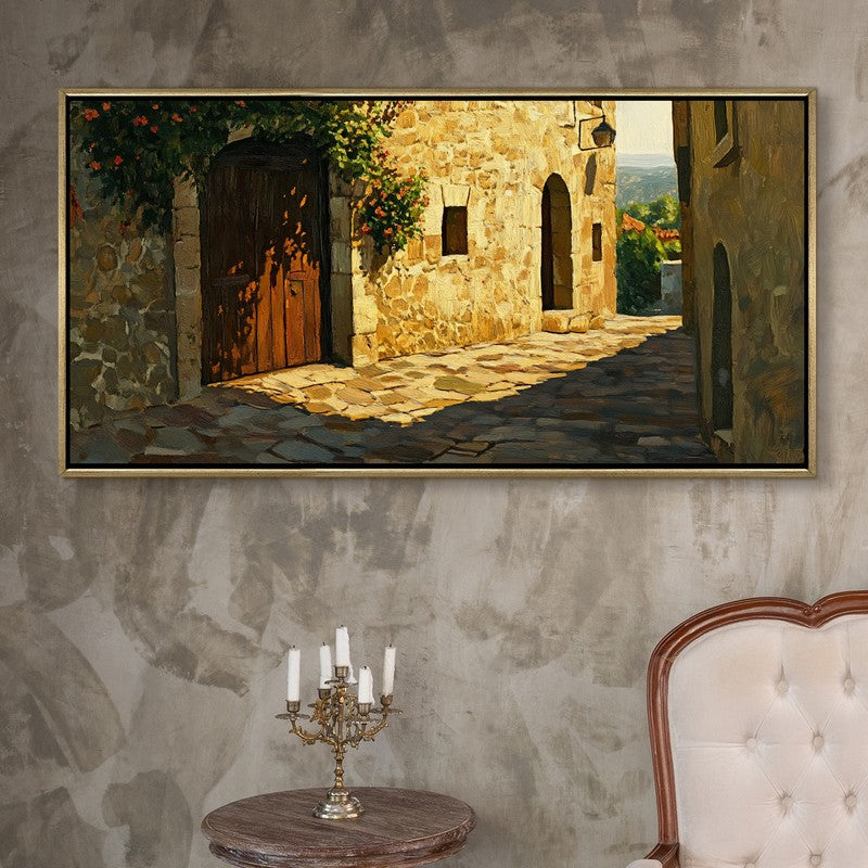 Archway Canvas Wall Painting With Frame