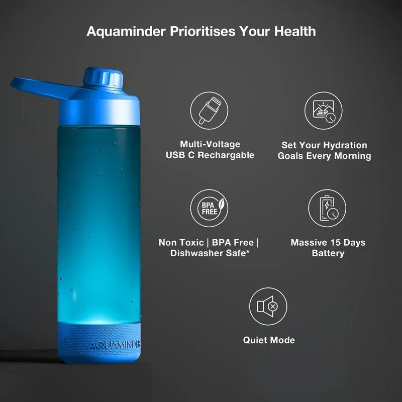 Sound and glow of Hydration Smart Water Bottle - Blue (770 mL) media 1