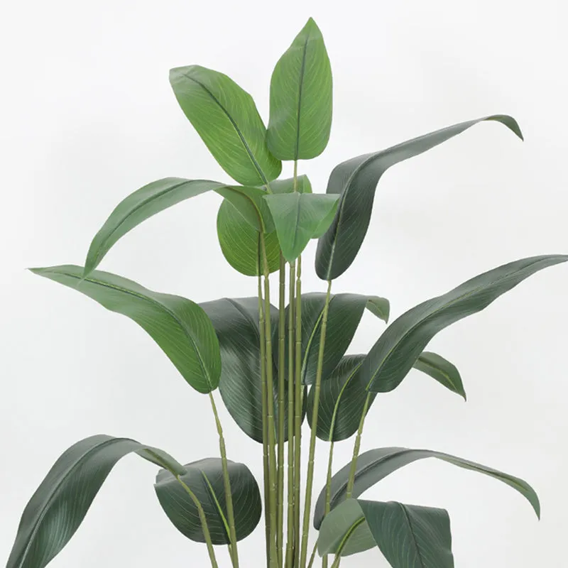 Viridin  Artificial Banana Plant With Black Plastic Pot - 5 Feet media 5