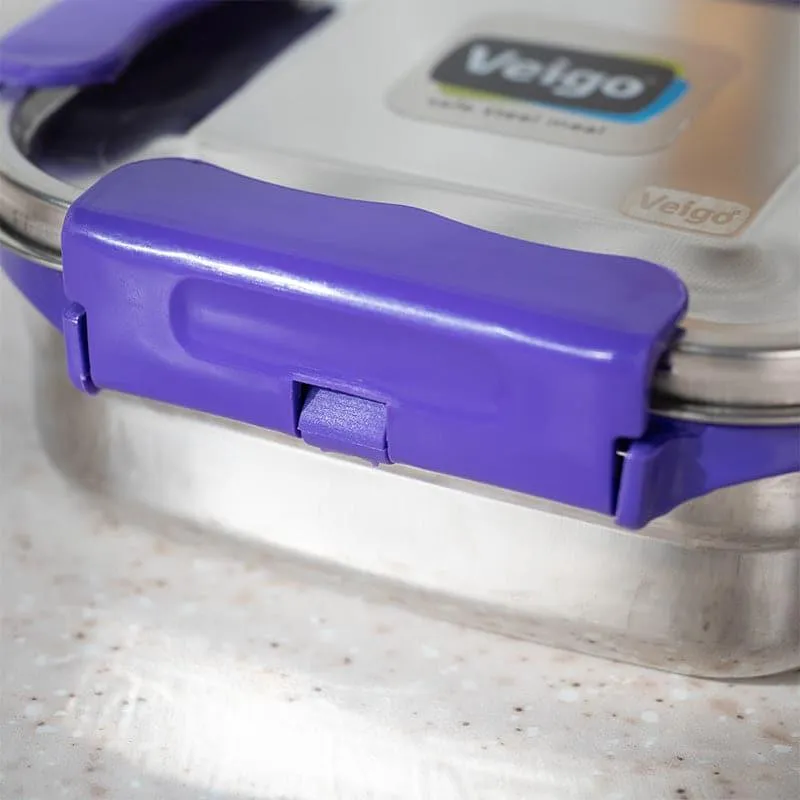 Hotserve Stainless Steel Lunch Box (Violet) - 400 mL media 4