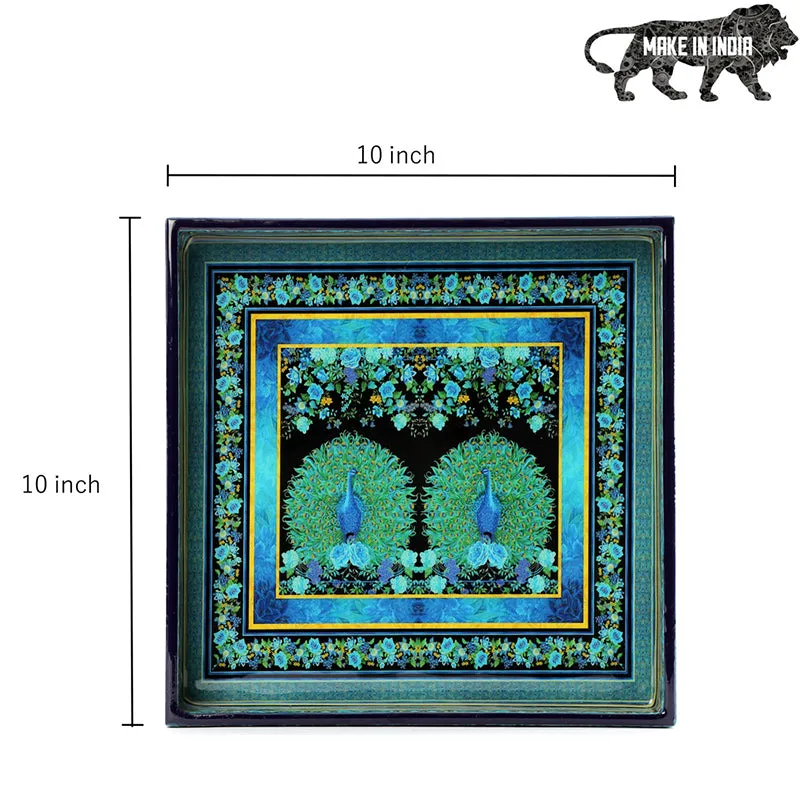 Mayoorika Duo Serving Tray With Coaster - Nine Piece Set media 6