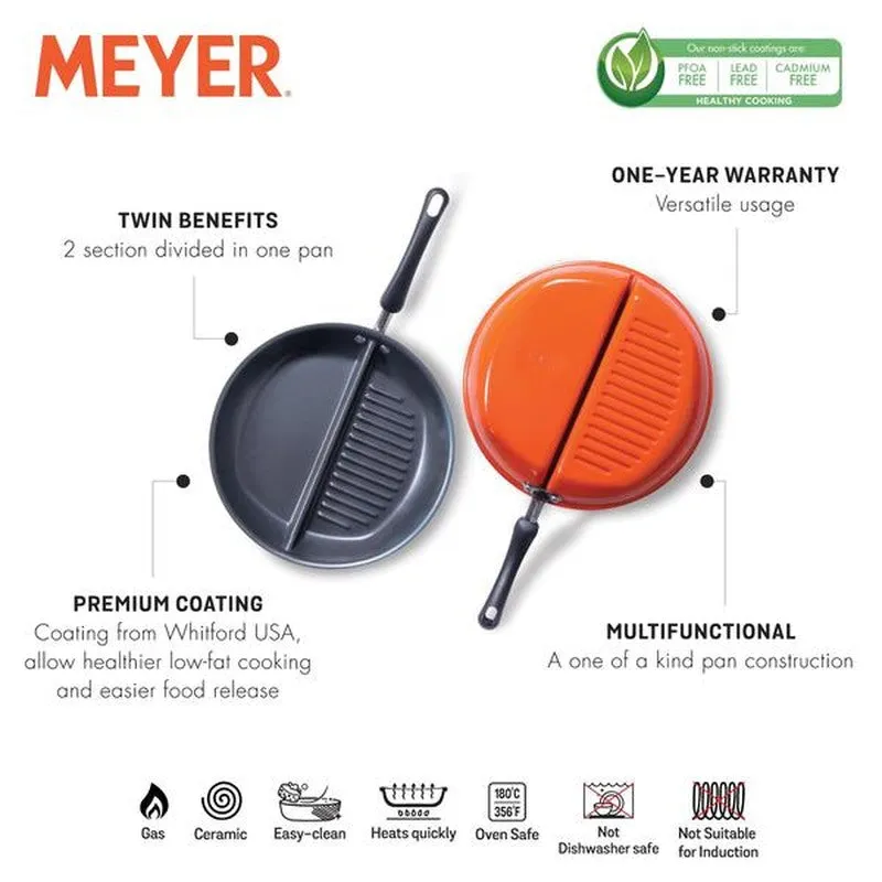 Meyer Long Handle Non-Stick Grill Pan media 5