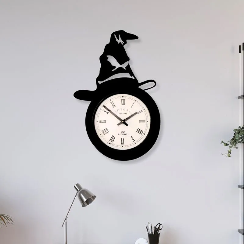 Rider Steel Analog Wall Clock - Black media 1